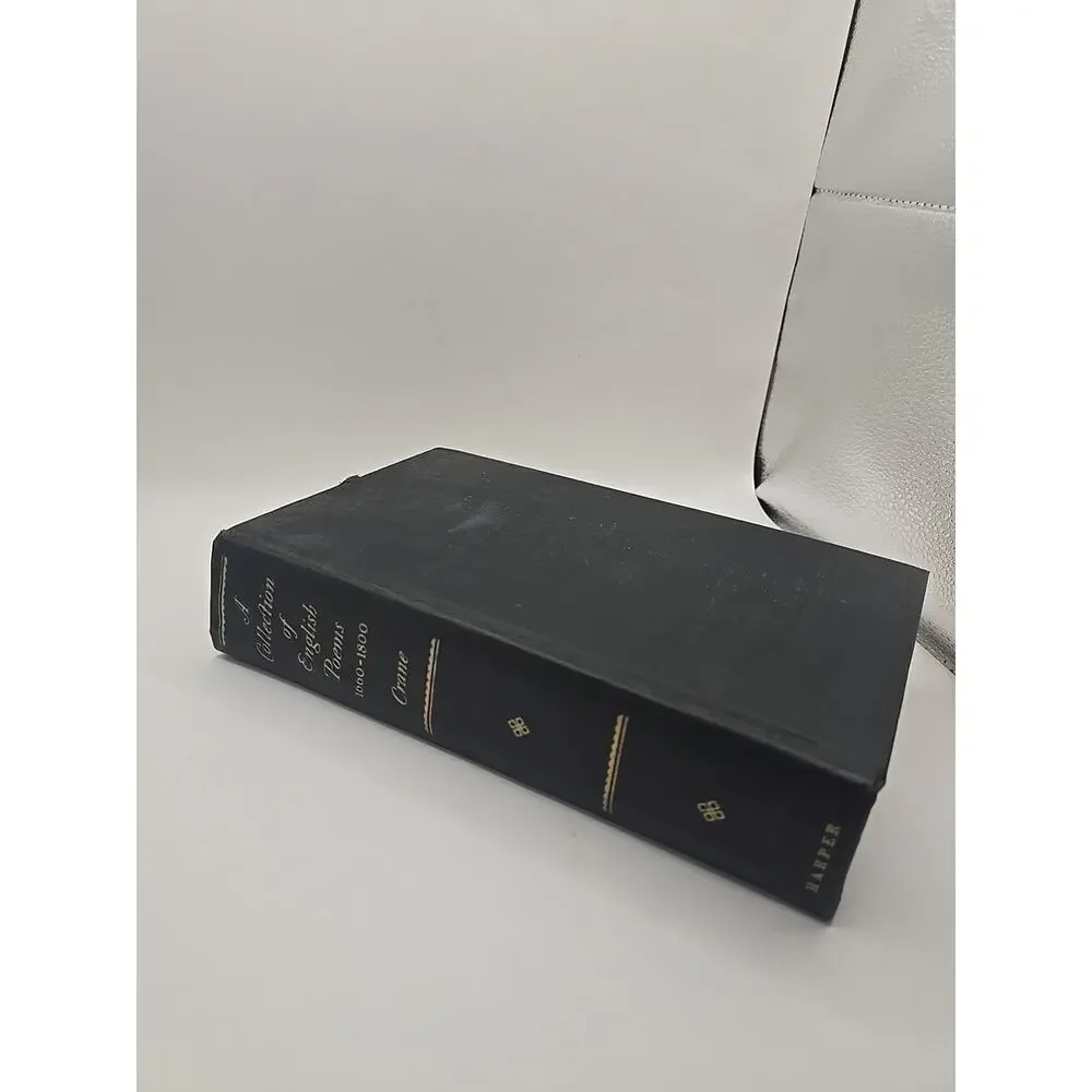 A Collection Of English Poems 1660-1800 HC Book by‎ Ronald S. Crane (1932) EC
